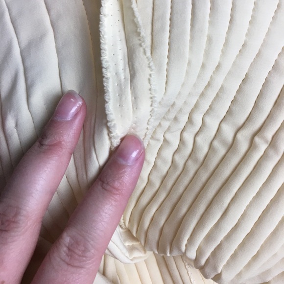 Vintage Cream Yellow Dropped Waist Dress - Picture 10 of 13